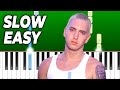 Eminem  mockingbird  slow easy piano tutorial