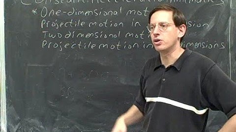 Physics: One-dimensional kinematics (1)