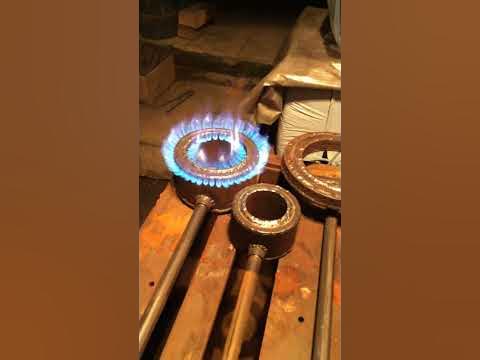 Газовая горелка для казана. - YouTube