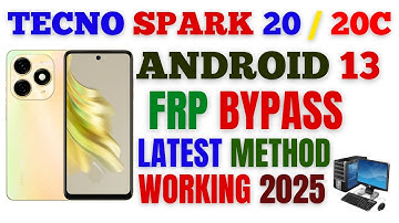 Tecno Spark 20 Pro (KJ5N) Frp Bypass Android 13 Without Pc | Share Article Not Working - 2025