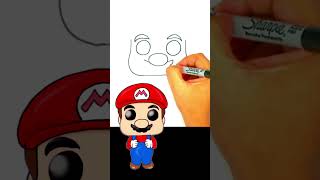 Como Dibujar a Mario Bros Funko Pop  #dibujosfaciles #dibujoslindos #dibujospasoapaso