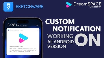 Create custom notification in sketchware working on all android version - DreamSPACE Dev #sketchware
