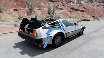 BeamNG.drive - DeLorean DMC-12 Time Machine 1982 "Back To The Future" - Car Show Test Drive Crash .
