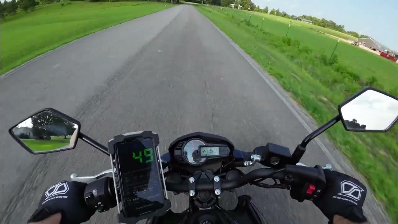 Kawasaki Z125 Pro Speed Run With 15t Front Sprocket Upgrade YouTube