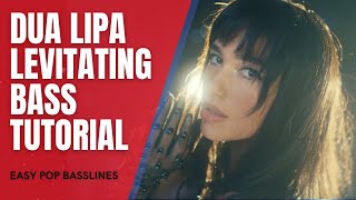 Dua Lipa Levitating bass tutorial Easy Pop Bass Line [with TABS]