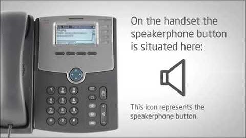 Cisco SPA504G Training Part 1 - Using the speakerphone