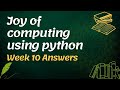 NPTEL Python Week 10 MCQ Answers | Sikshapath
