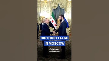 Syria’s president Ahmed al-Sharaa arrives at Kremlin to meet with Vladimir Putin