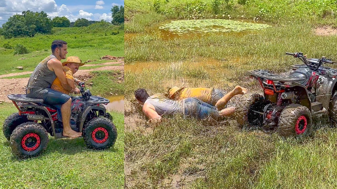 LEÔNCIO DERRUBA PILILIU NA LAMA DE CIMA DO QUADRICICLO 😱🤣 | PILILIU DA RESENHA