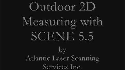 FARO SCENE 2D Outdoor Measuring