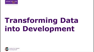 Transforming Data into Development