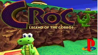 Croc: Legend of the Gobbos - Playstation 1 Platform Video Game - 10minute Gameplay and Review.