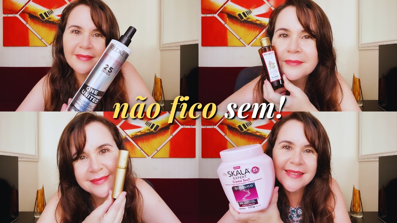 3 produtos que salvam minha pele e cabelo aos 47 anos (Dica de amiga!)