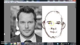 Face #1.  How to place features on a typical face.