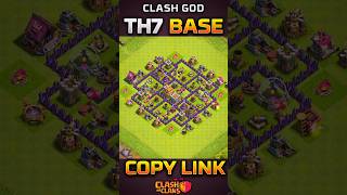 TH7 FARM + TROPHY BASE 🛡️ | BEST RESOURCE PROTECTION | COC
