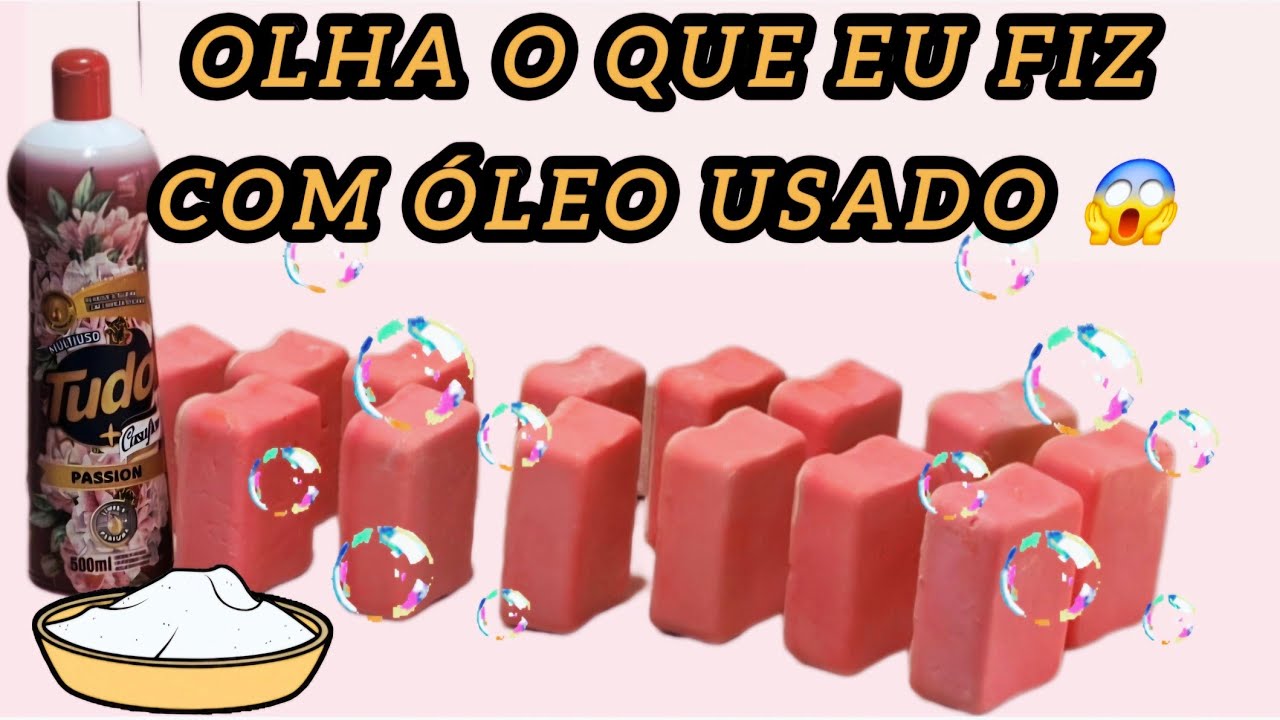 🚀PARE DE JOGAR ÓLEO FORA! FAÇA ESSE SABÃO COM MULTIUSO E SAL!