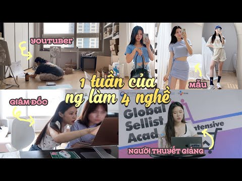 1 tuần của người làm 4 nghề👗👩🏻‍🏫🧰📹