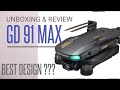 Unboxing Review & tutorial Flying drone Gd 91 Max