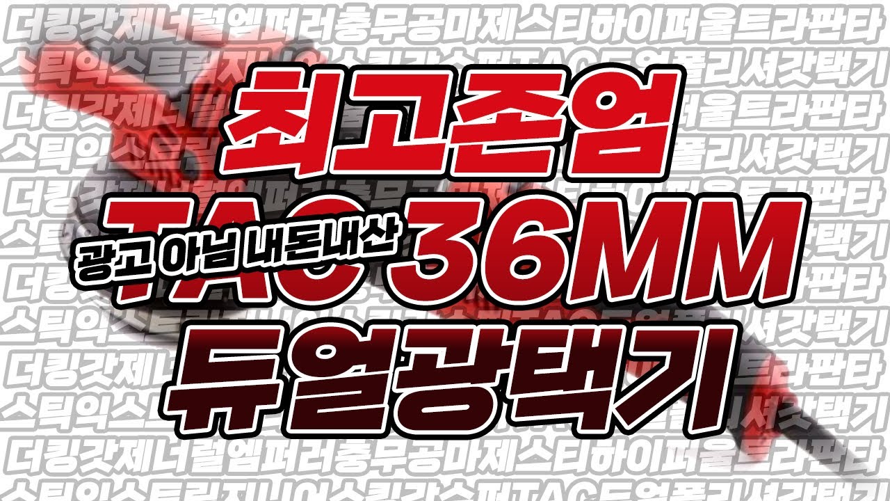 제가 TAC 욕이라도 하면 광고 아니라고 믿어주시겠습니까? 최고존엄 미친광택기 TAC 36mm 광택기 듀얼폴리셔