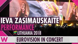 Ieva Zasimauskaitè &quot;When We&#39;re Old&quot; (Lithuania 2018) LIVE @ Eurovision in Concert 2018