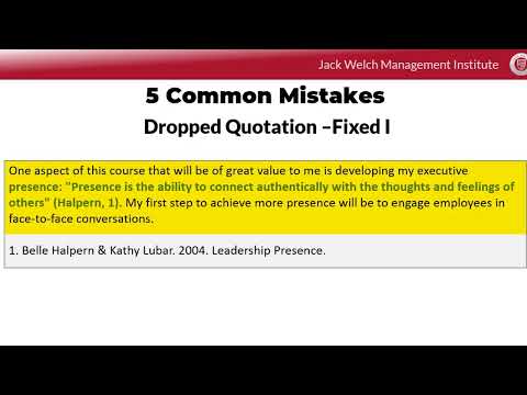 What Is A Dropped Quote Example