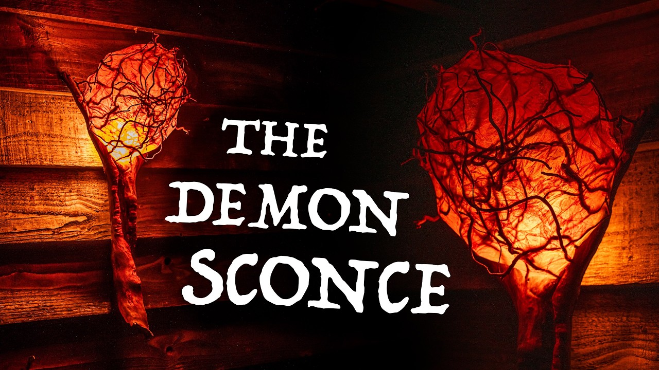 Creating a lamp from natural materials