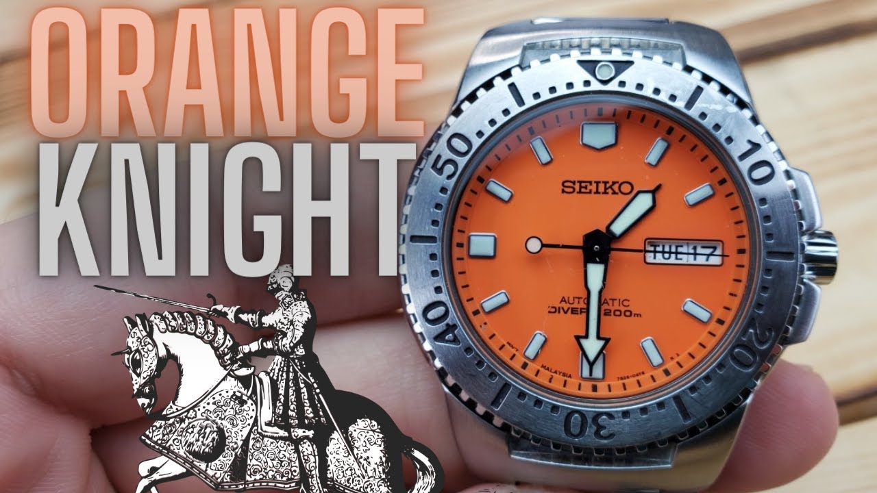 Seiko SKXA61 I A Quick Look at The Orange Knight I A Funky Orange Dive  Watch - YouTube