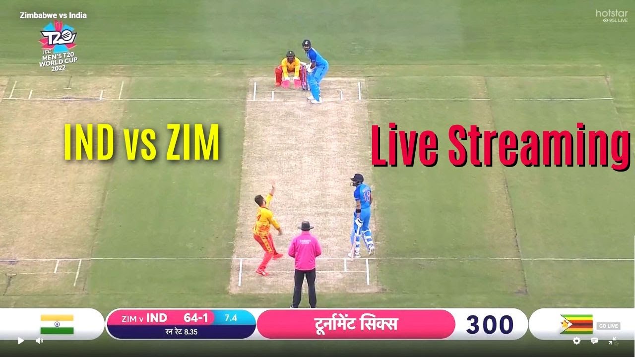 IND vs ZIM Live Streaming India vs Zimbabwe Live Match T20 WORLD CUP 2022 Cricket Videos