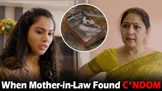 When Mother-in-Law Found C*NDOM from Daughter-in-Law's Room | This is Sumesh Productions