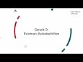 Gerald D. Feldman-Reisebeihilfen – Ein Erfahrungsbericht von Feldman-Fellow Verena Meier