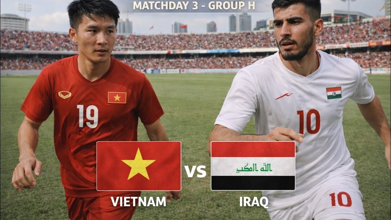 U22 Việt Nam 🇻🇳 - U22 Iraq 🇮🇶 - Matchday 3 Group H AFC U-22 PLS Asian Cup Vietnam 2026