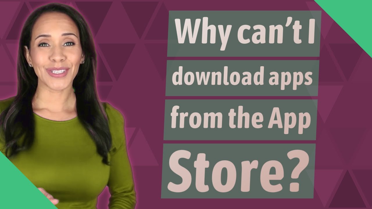 Why can't I download apps from the App Store? - YouTube