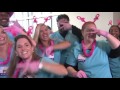 Bay med employee pink glove dance  oct 2015