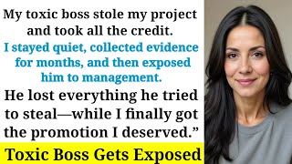 My Boss Stole My Work… So I Took Him Down Quietly | Workplace Revenge Story
