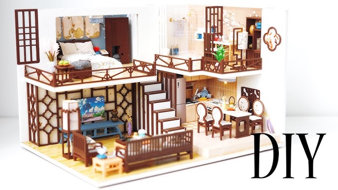 Fashion Dollhouse with 23-Piece Furniture Set