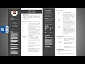 How to make creative two pages resume in ms word 2019  professional resume in word  resume writing