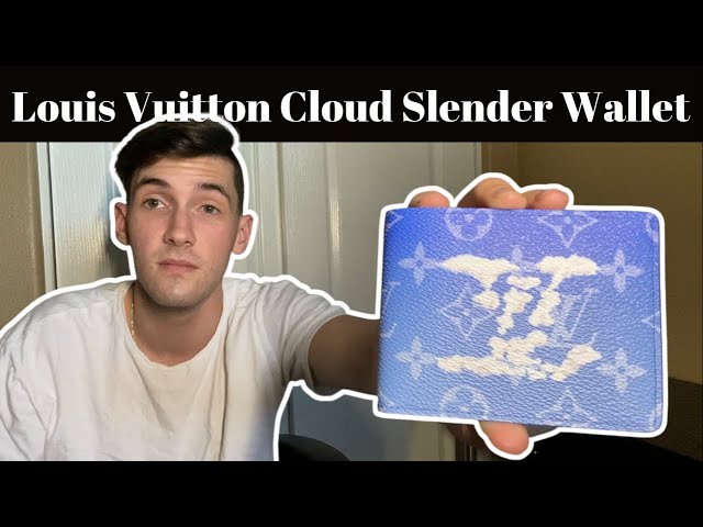 Louis Vuitton Slender Wallet Clouds Monogram Blue