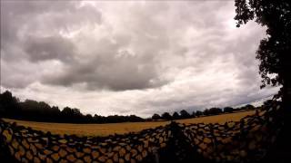 pigeon shooting over flat barley