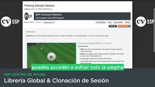 Biblioteca global y clonación de una sesión