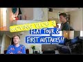 MOVING VLOG 3: FLAT TOUR & FIRST MISTAKES!