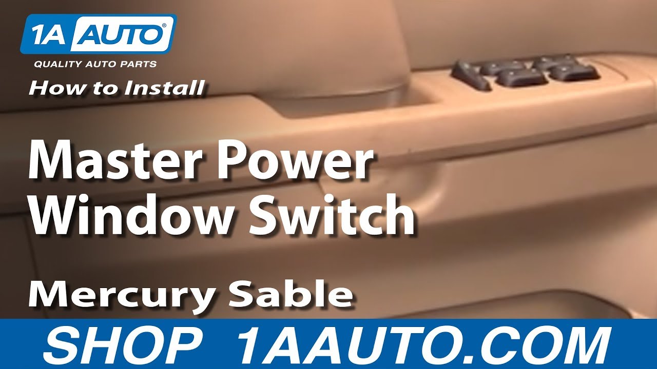 How to Replace Power Window Switch 00-05 Mercury Sable