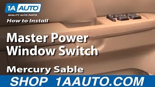 Master Power Window Switch Front Left Driver Side For Ford Taurus Mercury Sable Master Power Window Switch Front Left Driver Side For Ford Taurus Mercury Sable