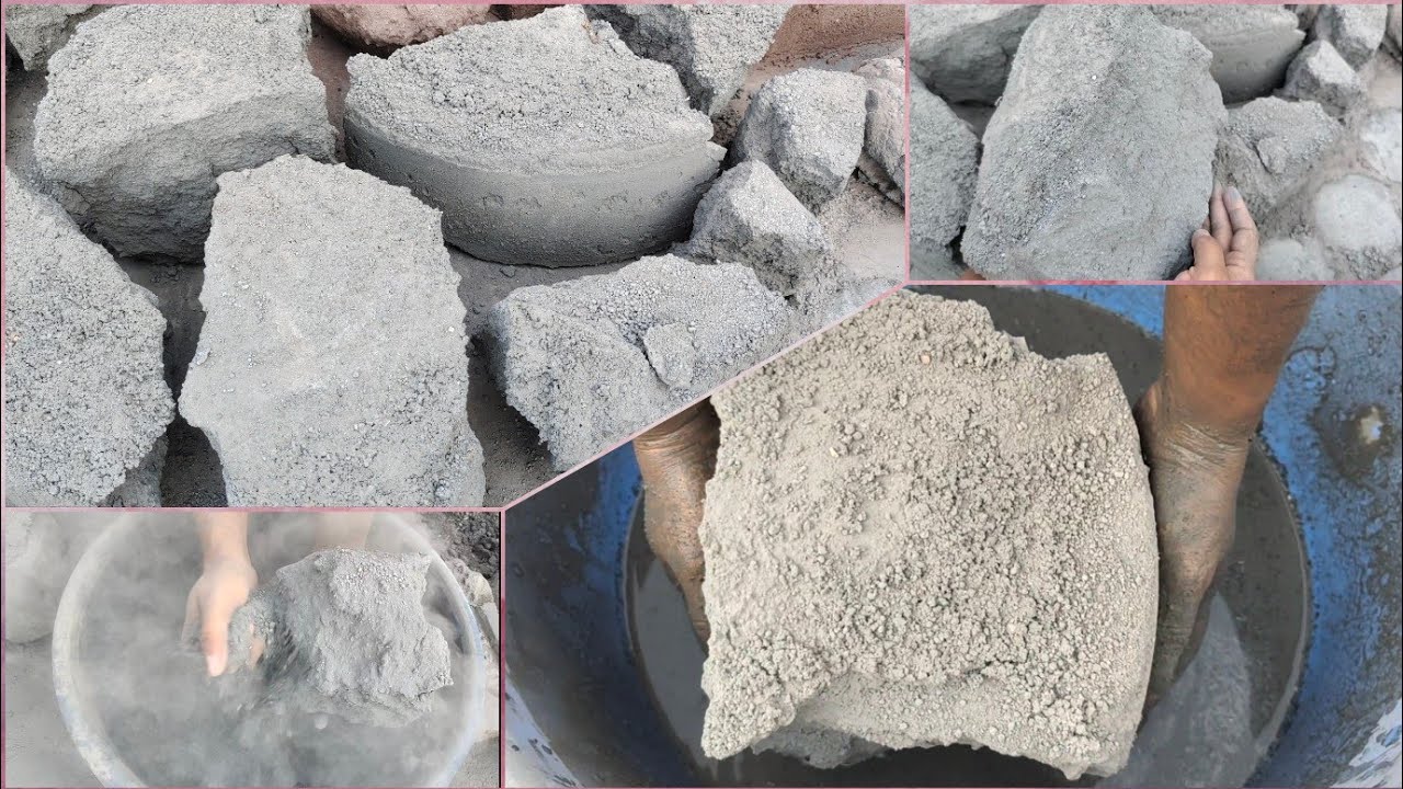 Asmr | No regret after watching this video black cement huge chunks floor/dry/water crumbling saasmr