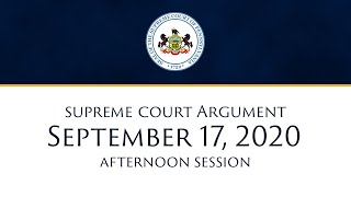 September 17, 2020 Supreme Court Afternoon Session