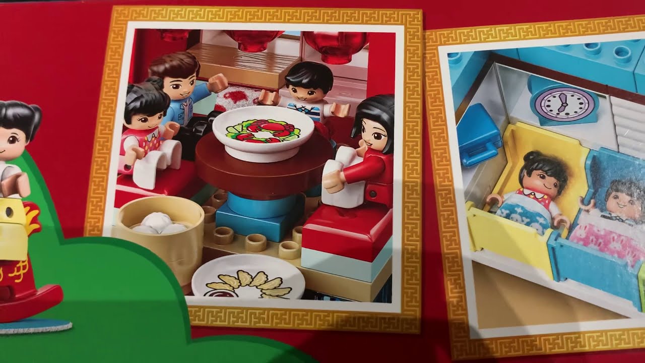 2021 chinese culture lego sets (80106 story of nian, duplo happy Lego DUPLO Town 10943 Happy Childhood Moments - Chinese New Year