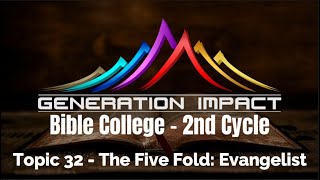 The Five Fold: Evangelist | Topic 32 | Ps Connie Zziwa | GIBC screenshot 4