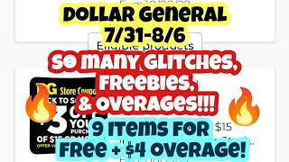 DOLLAR GENERAL FREEBIES, OVERAGES, GLITCHES COUPONING THIS WEEK 7/31-8/6! ALL EASY DIGITAL DEALS! screenshot 4