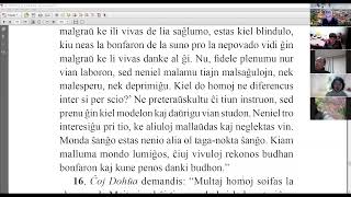 61 | La Sotesana Instruo | 에스페란토 대종경 공부 (zoom)