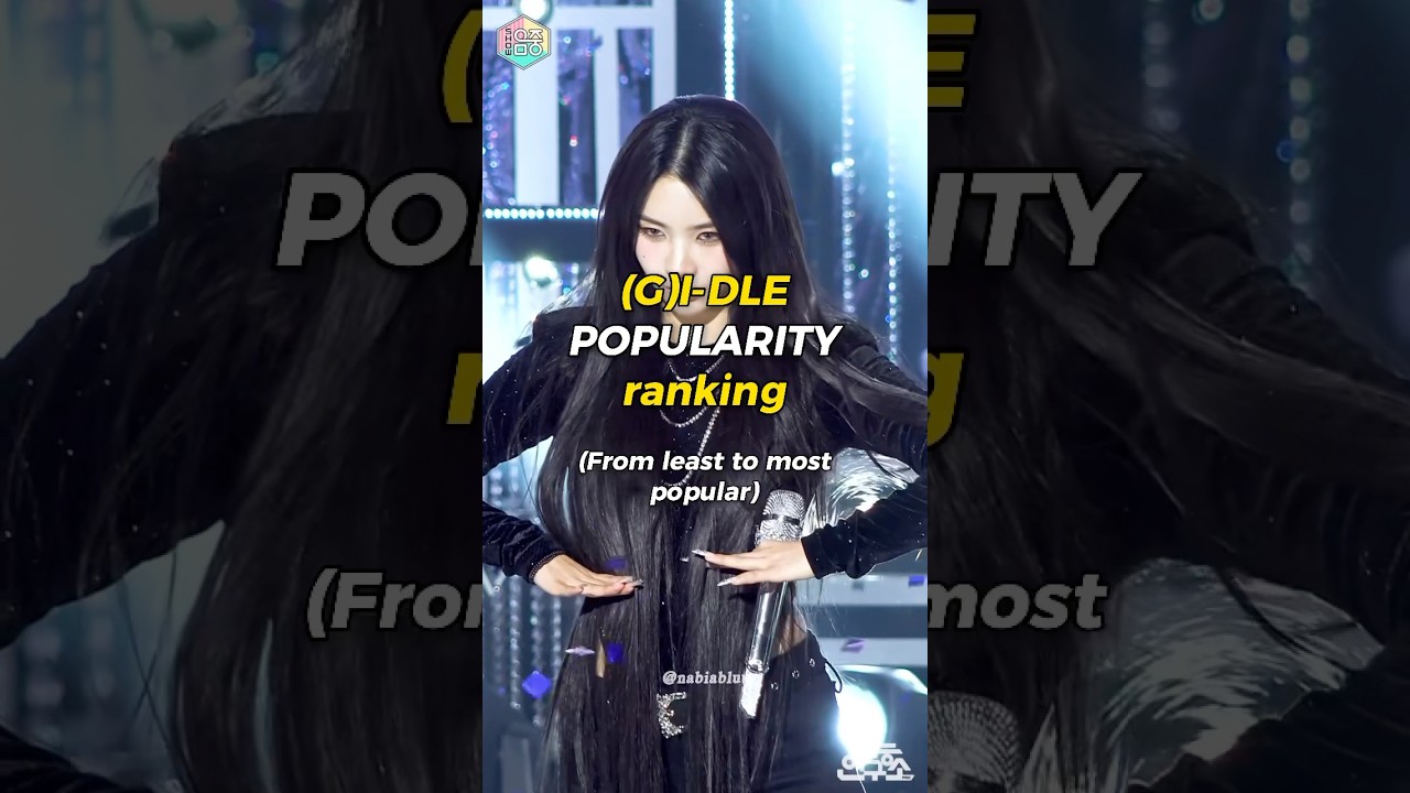 (G)I-DLE POPULARITY RANKING [From least biased to most biased] 