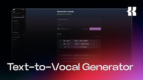 New Feature: Generate AI Singing with Kits Text-to-Vocal Generator